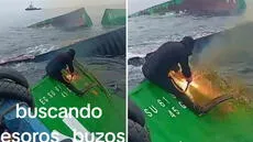 Captan a buzo cortando container en mar de Callao: “Ya habrían sacado el Titanic”