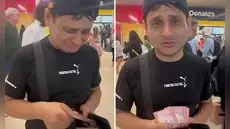 Robotín la pasa mal en Estados Unidos por olvidar cambiar billetes peruanos: "No me quieren vender"