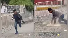 Postulante llegó corriendo a San Marcos, se cayó y las puertas ya estaban cerradas: "No se logró"