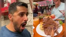 Turistas neerlandeses quedan en shock al ver el tamaño de plato en restaurante de Arequipa: “Para 2 o 3 personas”