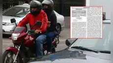 Estado de emergencia: Gobierno prohíbe el tránsito de dos personas adultas en moto