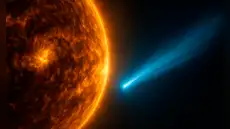 El cometa 3I/ATLAS aumentó su brillo al pasar detrás del sol mientras el mundo espera su reaparición