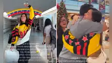 Korina Rivadeneira regresó a Venezuela tras 10 años y se reencontró con su familia, pero reveló problemas: “Varados en Caracas”