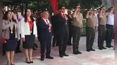 Corte de Piura participó de ceremonia plena de Izamiento del Pabellón Nacional