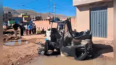 Vecinos queman moto torito tras captura de presunto ladrón en Juliaca