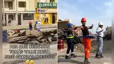 'Obreros' son captados bailando para videos de TikTok en una obra y son furor en redes: “Es la pausa activa”