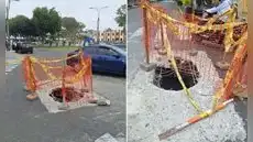 Vecinos de Pueblo Libre alertan segundo forado en menos de dos días y genera caos vehicular en av. Vivanco