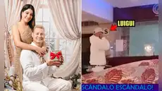 Esposa de Luigui Carbajal lo defiende tras ser ampayado ingresando a hotel sin ella