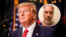 Donald Trump dijo que firmó la ley "para divulgar los archivos de Epstein"