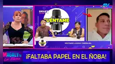 Magaly Medina muestra miradas y guiños que delatarían que Luigui Carbajal no habría estado solo en hotel de Lince