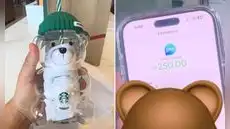 Peruano sorprende al revender exclusivo vaso oso de Starbucks a casi el doble de su precio original: "Todo conforme"