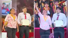 Madre rompe en llanto al recibir diploma de graduación de la UNI de su hijo fallecido: "Un aplauso hasta el cielo"