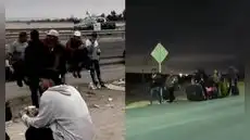 Migrantes llegan a la frontera de Perú por temor a deportaciones en Chile: "Ya me voy para mi país"