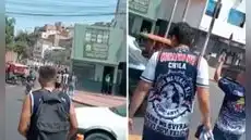 Enfrentamiento de barristas deja al menos cuatro heridos de bala frente a Comisaría de Cerro del Pino en La Victoria