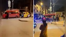 Balean combi de los ‘Rojitos’ llena de pasajeros en SJM: dos personas quedaron gravemente heridas