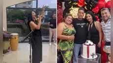 Pamela Franco viajó hasta Ecuador por Cueva y le dio sorpresa por su cumpleaños