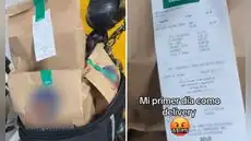Repartidor se indigna por llevar canchita por delivery: "Cómprate S/2 de maíz"