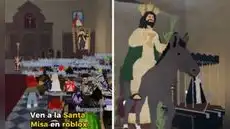 Iglesia en Chiclayo ofrece misas virtuales en Roblox desde una catedral digitalizada