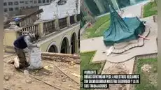 Estudiantes de Bellas Artes denuncian riesgos a su salud por ejecución de obras sin aviso