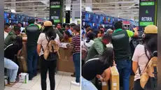 Peruanos se pelean por electrodomésticos en oferta por el Black Friday en conocido supermercado: "Por poco y se llevan al señor"