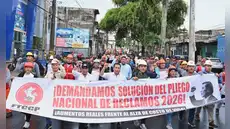 Construcción civil se movilizó demandando a CAPECO aumentos salariales justos