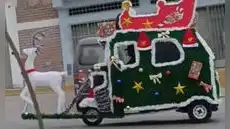 Mototaxista convierte su unidad en trineo y causa furor en redes: "Exceso de espíritu navideño" Mototaxista convierte su unidad en trineo y causa furor en redes: "Exceso de espíritu navideño"