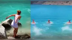 Turistas violan restricciones en el Huascarán y se bañan en las lagunas protegidas