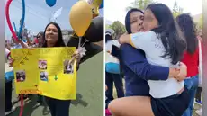 Tula Rodríguez llora al darle conmovedora sorpresa a su hija Valentina por fin de clases