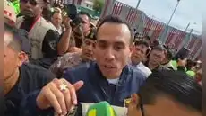 José Jerí: desorden y empujones marcan el primer día de actividades del presidente en Cusco