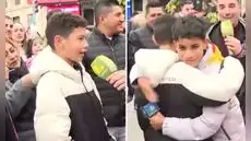 Niño venezolano se emociona al encontrar a Pol Deportes en España y lo abraza Niño venezolano se emociona al encontrar a Pol Deportes en España y lo abraza