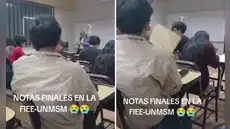 Profesor de la UNMSM revela notas finales de sus alumnos y redes se sorprenden al ver que todo el salón jaló: "Verano con fe" Profesor de la UNMSM revela notas finales de sus alumnos y redes se sorprenden al ver que todo el salón jaló: "Verano con fe"