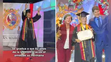 Se gradúa de la UNMSM a los 82 años y conmueve al dedicar logro a su hermana: "Me dio todo su apoyo" Se gradúa de la UNMSM a los 82 años y conmueve al dedicar logro a su hermana: "Me dio todo su apoyo"