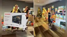 Alejandra Baigorria sorprende a trabajadores con costosos regalos por Navidad Alejandra Baigorria sorprende a trabajadores con costosos regalos por Navidad