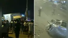 Ate: pareja de esposos muere tras violento choque provocado por camión fuera de control Ate: pareja de esposos muere tras violento choque provocado por camión fuera de control