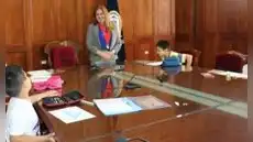 Hijos de magistrados y servidores participan en concurso “Dibuja la navidad”