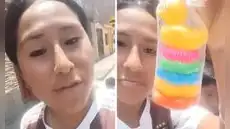 Vecina reclama por juguetes de chocolatada en Ate y desata críticas