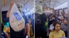 Tiktoker realiza sorteo gratuito de pavo en bus de Lima y desata risas: "Me pasé más de 10 paraderos y no gané"