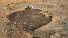 Arqueólogos no se explican como un misterioso laberinto circular de hace 2.000 años de origen romano fue hallado en India