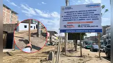 Extorsionadores dejan explosivo en obra de vías en Trujillo