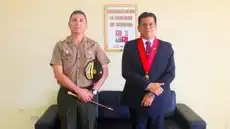 Comandante General del agrupamiento de artillería "CRL José Joaquín Inclán" realizó visita protocolar a presidente de la Corte de Piura