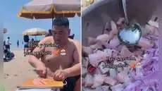 Familia peruana preparó ceviche en playa Agua Dulce y desata divertidas reacciones: “Ni los Gonzáles se atrevieron a tanto"