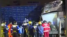 Choque múltiple entre cinco vehículos deja dos fallecidos y 8 heridos en la Panamericana Sur