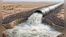 La potencia económica que creó un 'río invisible' bajo el desierto para convertir el agua de mar en potable