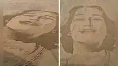 Desde España: artista limeño rinde homenaje a Chabuca Granda por el aniversario de Lima con un impresionante retrato de arena