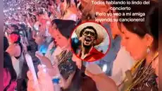 Captan a fan leyendo su cancionero en pleno concierto de Bad Bunny en el Estadio Nacional: “Para no olvidar la letra”