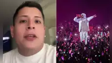 Joven gritó que extrañaba a su ex en pleno concierto de Bad Bunny y su novia le terminó: "No me perdonó, era una broma"