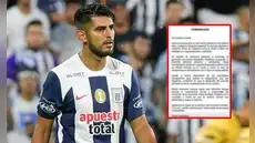 Carlos Zambrano rechaza acusación en su contra: "Estoy tranquilo respecto a lo sucedido"