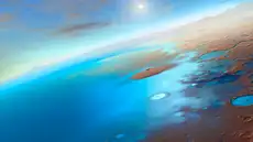 Marte no siempre fue rojo: nuevas imágenes revelan que un océano del tamaño del Ártico habría cubierto la mitad del planeta