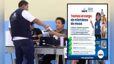 Elecciones 2026: ONPE empieza a recibir tachas contra miembros de mesa que fueron seleccionados
