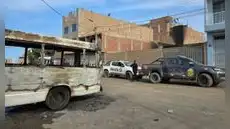 Más de 10 cústers informales quemadas en cochera de Callao: investigan posible caso extorsivo